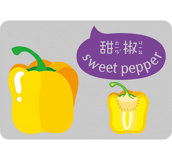 1歲baby蔬果圖卡